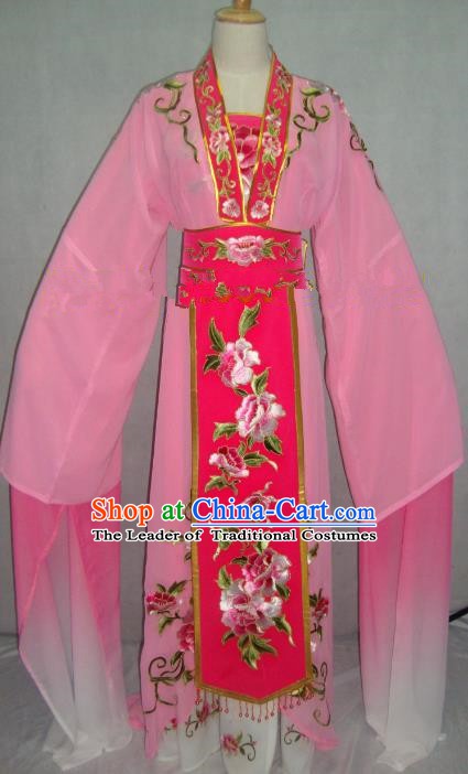 Traditional China Beijing Opera Embroidered Pink Dress Chinese Peking Opera Actress Costume