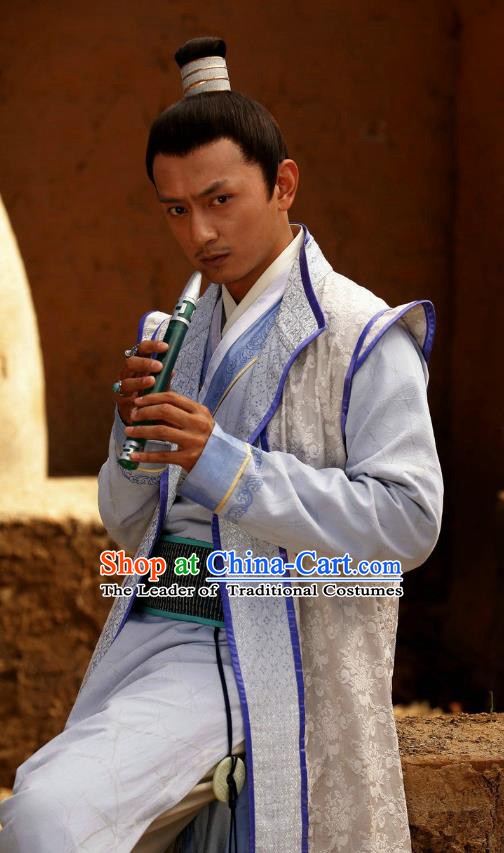 Traditional Chinese Tang Dynasty Persian Prince Knight-errant Swordsman Hanfu Costume for Men