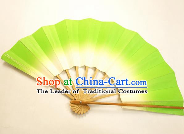 Asian Japanese Dance Green Fans Folding Fan Traditional Fans for Women