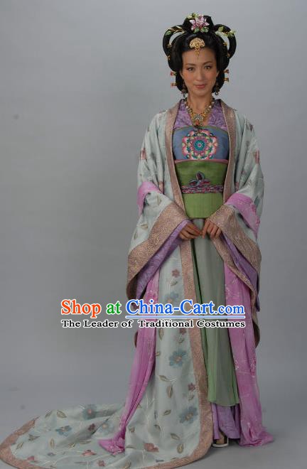 Chinese Ancient Tang Dynasty Imperial Consort Wei of Li Xian Hanfu Dress Historical Costume for Women