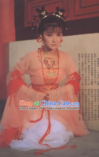 Chinese Ancient Tang Dynasty Court Maid Hanfu Dress Empress Wu Zetian Historical Costume for Women