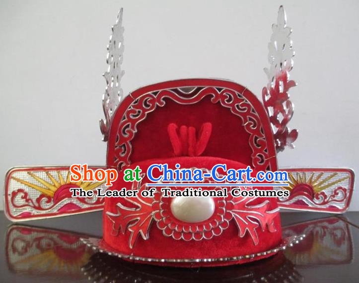 Traditional China Beijing Opera Niche Hair Accessories Ancient Chinese Peking Opera Lang Scholar Hats Headwear