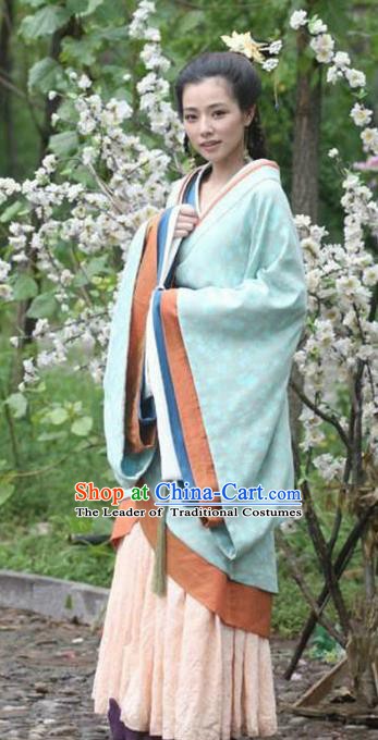 Chinese Han Dynasty Concubine Li of Liu Ying Hanfu Dress Ancient Imperial Consort Replica Costume for Women