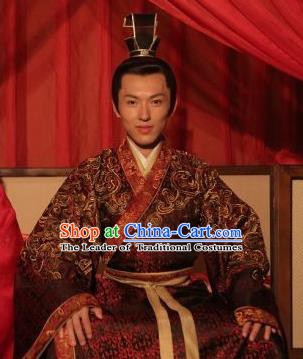 Traditional Chinese Jin Dynasty Calligrapher Wang Xizhi Replica Costume for Men