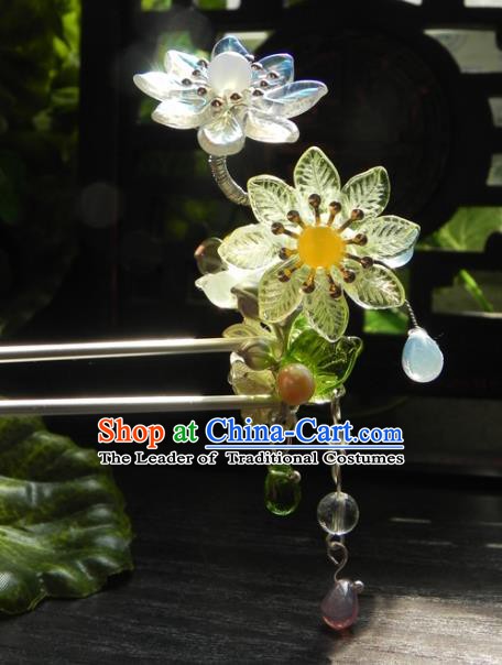 Chinese Handmade Ancient Hanfu Daisy Hairpins Hair Accessories Classical Hair Clip for Women