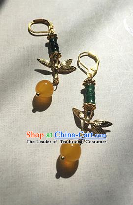 Chinese Handmade Ancient Eardrop Accessories Hanfu Earrings for Women