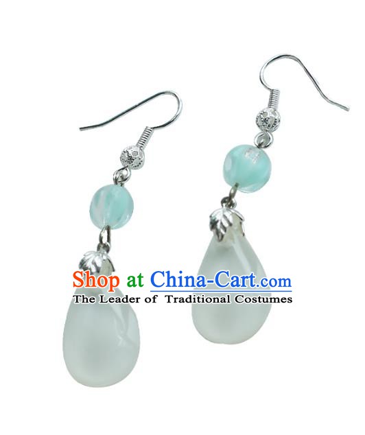 Chinese Handmade Ancient Jewelry Accessories Eardrop Hanfu Earrings for Women