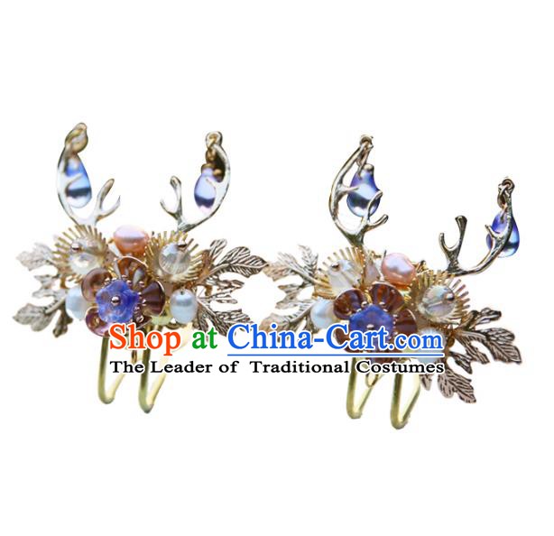 Chinese Ancient Handmade Hanfu Hairpins Palace Lady Hair Accessories for Women
