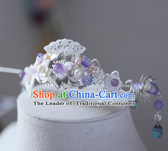 Chinese Ancient Hanfu Handmade Hair Crown Hairpins Hair Stick Hair Accessories for Women