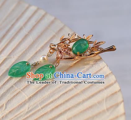 Chinese Ancient Hanfu Handmade Hairpins Golden Hair Claw Hair Accessories for Women