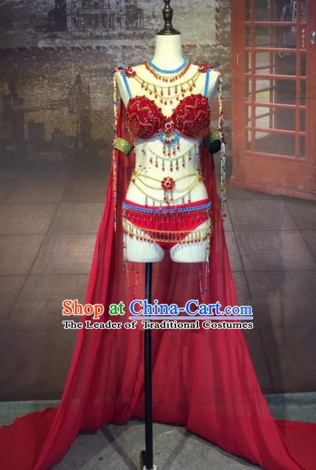 Top Grade Stage Performance Costume Bikini Catwalks Clothing for Women
