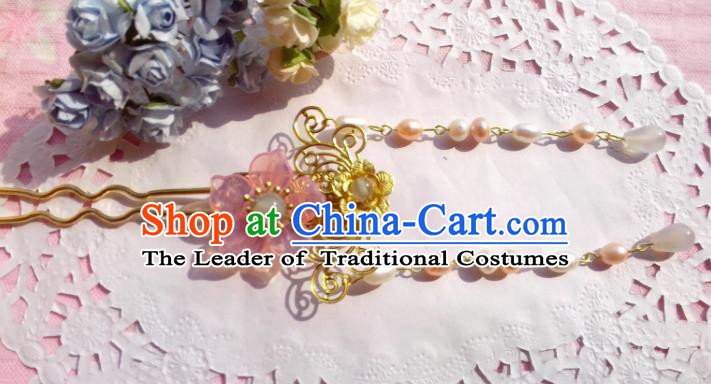 Traditional Chinese Ancient Hair Accessories Flowers Hairpins Hair Jewellery Headwear for Women