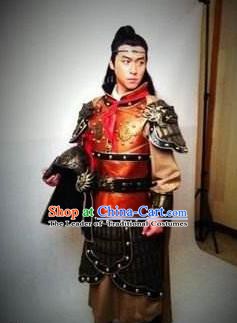 Chinese Ancient Tang Dynasty General Qin Huaiyu Replica Costume for Men