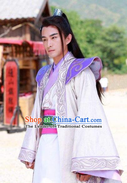 Chinese Ancient Tang Dynasty Nobility Childe Wu Sansi Replica Costume for Men