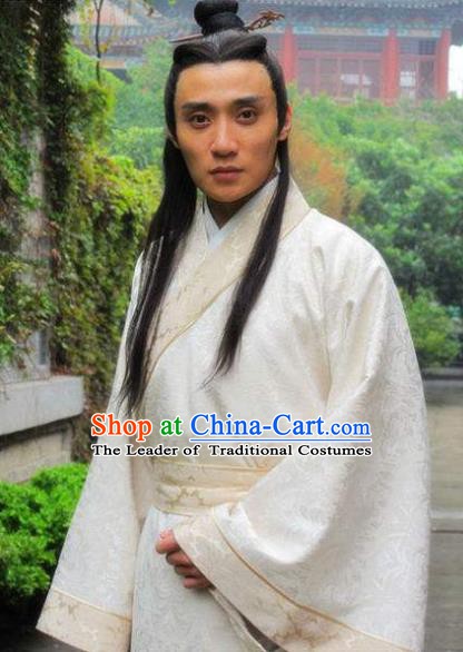 Chinese Ancient Tang Dynasty Nobility Childe Helan Minzhi Replica Costume for Men