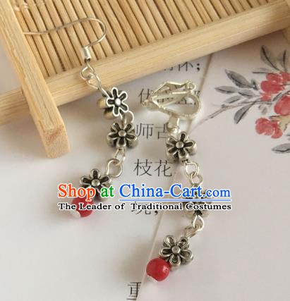 Traditional Chinese Ancient Jewelry Accessories Flowers Earrings for Women