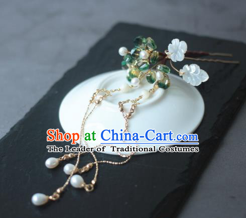 Traditional Chinese Ancient Tassel Step Shake Classical Hair Accessories Handmade Hairpins for Women