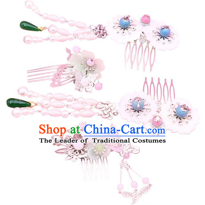 Chinese Ancient Hair Accessories Hanfu Hair Comb Traditional Hairpins Headwear for Women