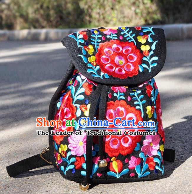 Chinese Traditional Embroidery Craft Embroidered Flowers Bags Handmade Handbag for Women