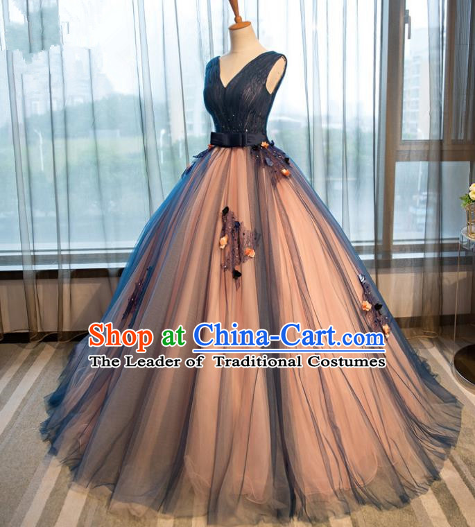 Top Grade Advanced Customization Wedding Dress Bridal Veil Chorus Full Dress Costume for Women