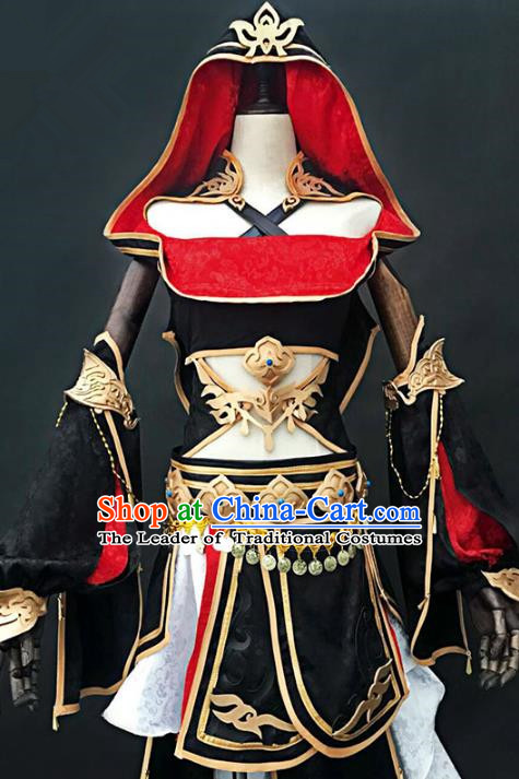 China Ancient Cosplay Female Swordsman Costumes Chinese Traditional Young Lady Knight-errant Clothing for Women