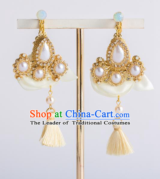 Bride Classical Accessories Pearls Earrings Wedding Eardrop for Women