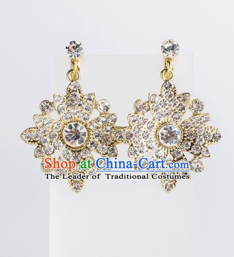 Bride Classical Accessories Earrings Pendant Wedding Crystal Eardrop for Women