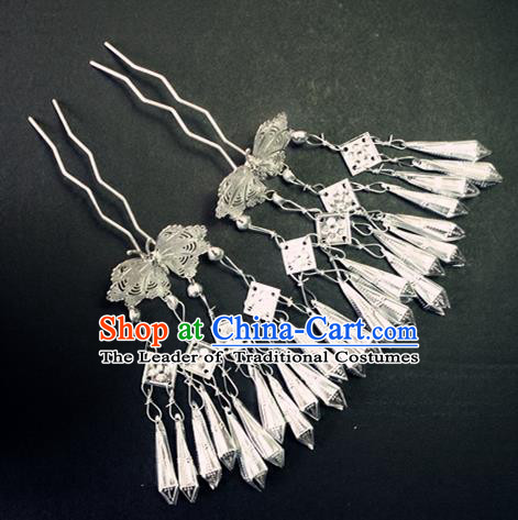 Chinese Traditional Palace Hair Accessories Ancient Tassel Hairpins Hair Clips for Women