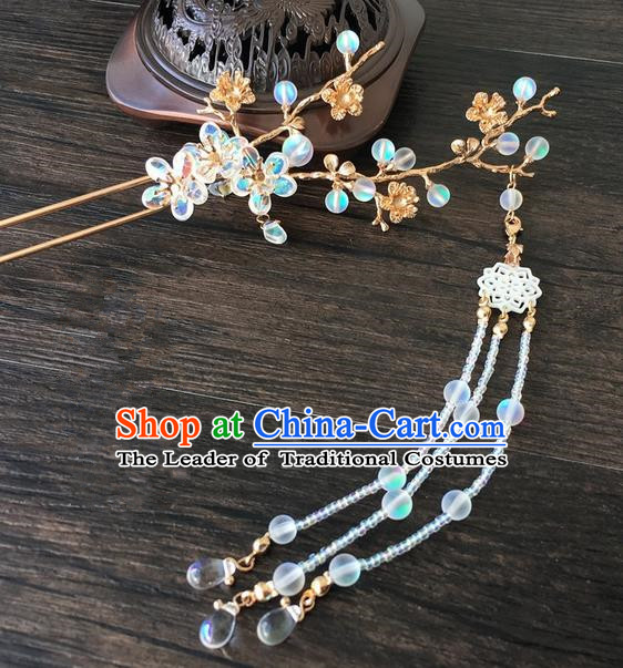 Traditional Handmade Chinese Ancient Classical Hair Accessories Beads Tassel Hairpins for Women