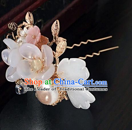 Traditional Handmade Chinese Ancient Classical Hair Accessories Hairpins Flowers Hair Clip for Women