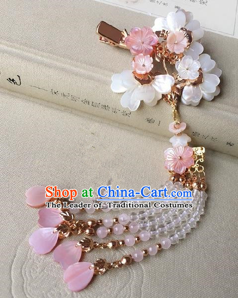 Traditional Handmade Chinese Ancient Classical Hair Accessories Tassel Hair Claw Hanfu Hairpins for Women