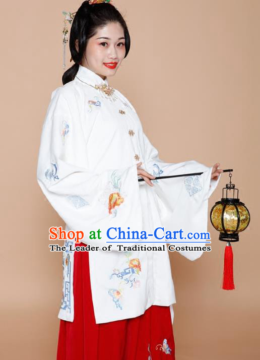 Chinese Traditional Ming Dynasty Dowager Dress Ancient Nobility Countess Embroidered Clothing for Women