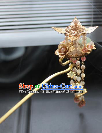 Chinese Ancient Handmade Palace Hair Clip Hair Accessories Hanfu Tassel Hairpins for Women