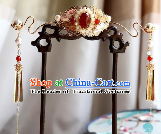 Chinese Ancient Handmade Classical Phoenix Coronet Hair Accessories Hanfu Hairpins for Women