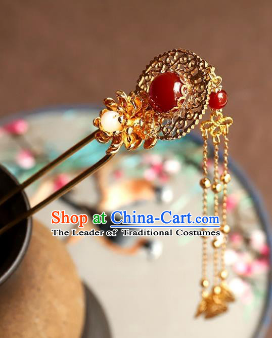 Chinese Ancient Handmade Bride Hair Clip Classical Hair Accessories Hanfu Hairpins for Women