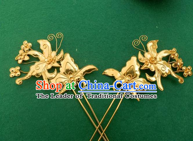 Chinese Traditional Miao Nationality Hair Clip Hair Accessories Hairpins Headwear for Women