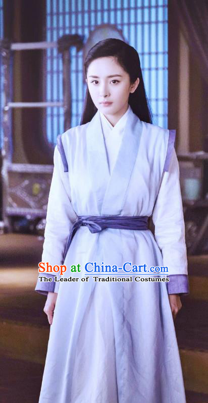 Chinese Ancient Swordswoman Hanfu Dress Han Dynasty Female Knight-errant Historical Costume