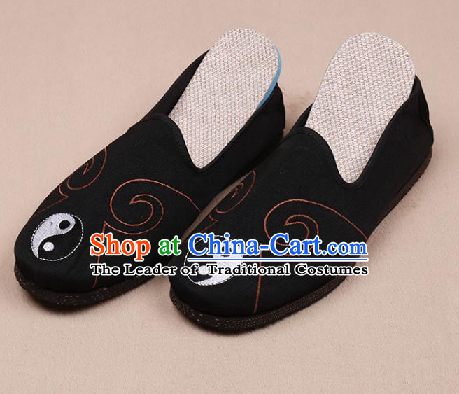 Chinese Traditional Martial Arts Shoes Taoist Black Shoes Tai Chi Shoes for Men