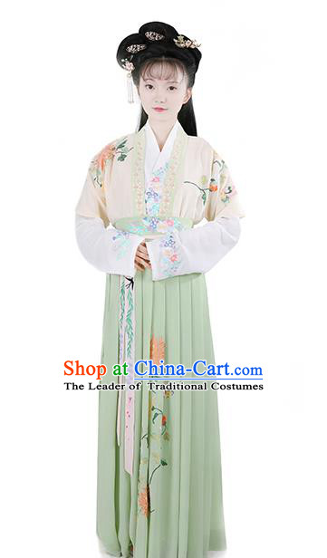 Ancient Chinese Traditional Ming Dynasty Princess Embroidered Costumes Complete Set for Women