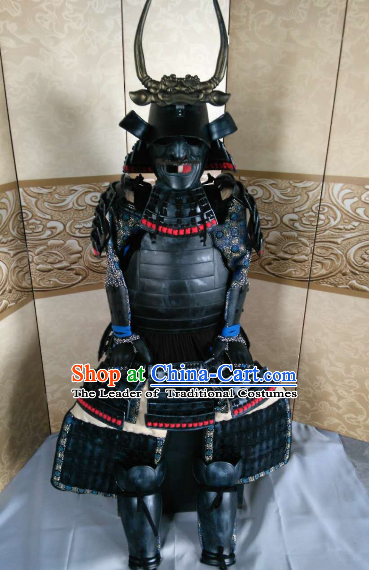 Ancient Asian Classical Japanese Samurai Armor Buy Replica Authentic Samurai Outfit Clothes Complete Set for Men for Sale