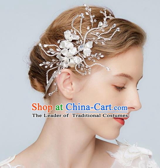 Top Grade Wedding Bride Hair Accessories Princess Crystal Hair Clasp Headwear for Women