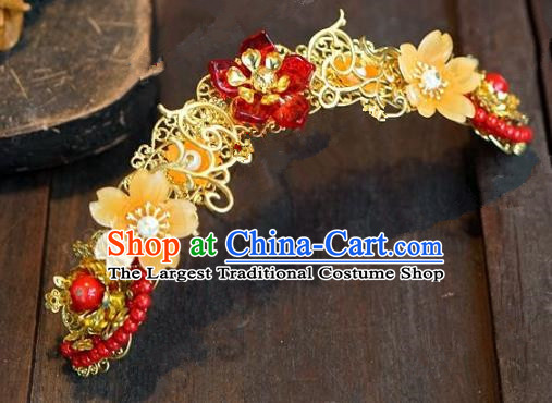 Chinese Handmade Ancient Hair Accessories Ancient Hanfu Hair Coronet Hairpins for Women