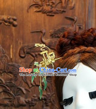 Chinese Handmade Ancient Hair Accessories Ancient Hanfu Hair Clip Tassel Hairpins for Women