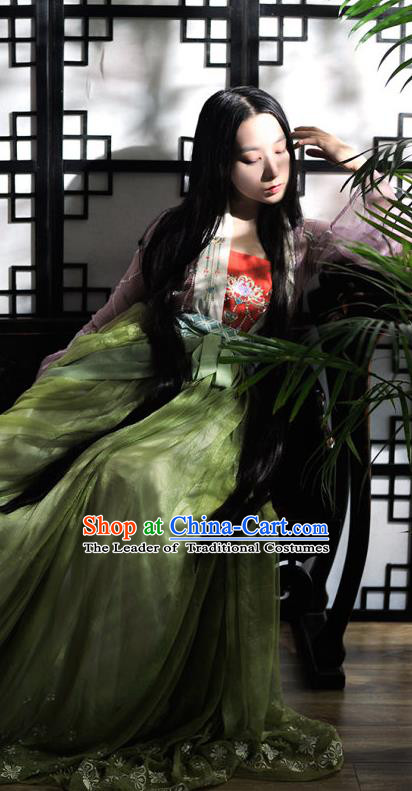 Traditional Chinese Ancient Nobility Lady Costume Song Dynasty Palace Lady Hanfu Dress for Women