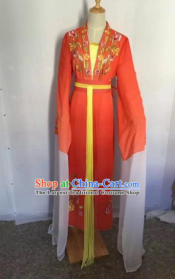 Chinese Peking Opera Princess Fairy Red Dress Traditional Beijing Opera Diva Costume for Adults