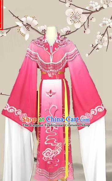 Chinese Traditional Beijing Opera Actress Rosy Clothing Ancient Princess Costume for Adults