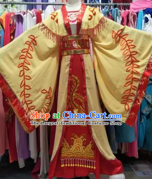 Chinese Shaoxing Opera Palace Queen Embroidered Dress Traditional Beijing Opera Diva Costume for Adults