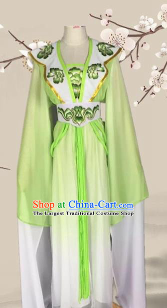 Chinese Ancient Palace Princess Green Dress Traditional Beijing Opera Diva Costume for Adults