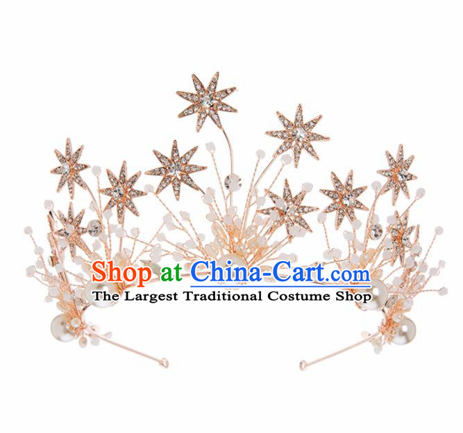 Top Grade Bride Hair Accessories Princess Crystal Hair Clasp Royal Crown Headwear for Women