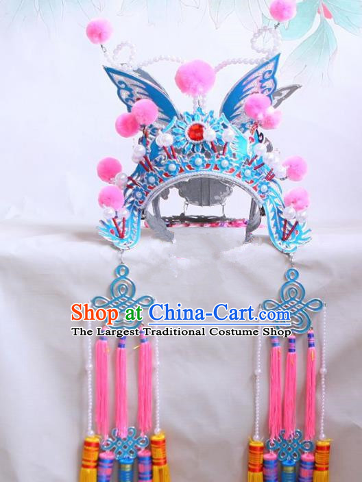 Chinese Traditional Beijing Opera Female Magic Warriors Phoenix Coronet Headwear for Women